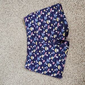 IAB MFG 3" no-ride mushroom print shorts, size 8M